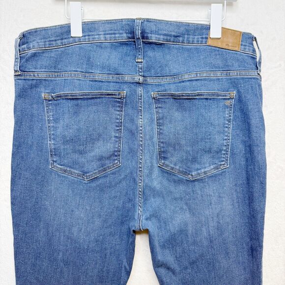 MADEWELL Mid Rise Skinny Jeans 9" Pendale Wash Stretch Classic Ankle Sz 34T Tall - Picture 8 of 12